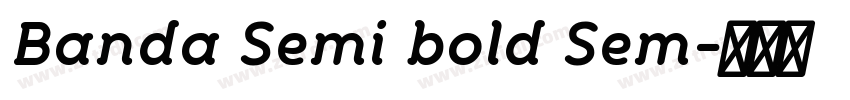 Banda Semi bold Sem字体转换